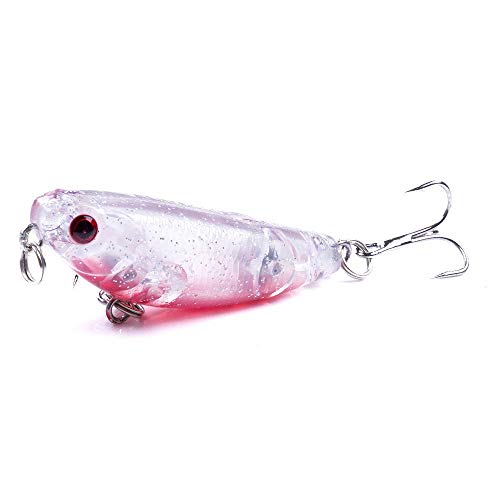 LIUYUNE, 1PC Top Water Artificial Lure 5cm 5.5g Hard Plastic Fishing Lure Surface Pencil Minnow Bait Hook (Color : 2)