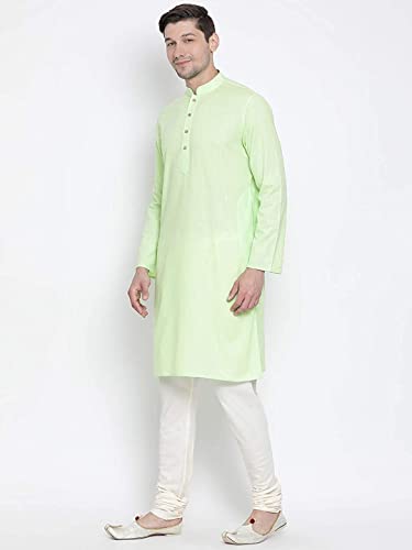 Image of Royal Kurta Mens Cotton Long Kurta Pyjama Set