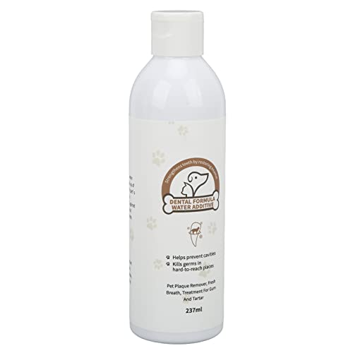 Generic Solución de Cuidado Bucal para Mascotas para el Mal Aliento y el Sarro, Enjuague Bucal de Aliento Fresco para Perros y Gatos, 237 Ml