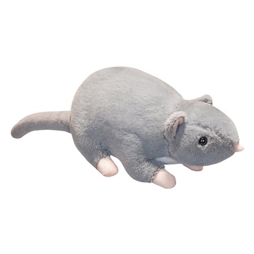 Souris grise en peluche 100cm : jouet doudou géant et oreiller doux réaliste pour lit d'enfant