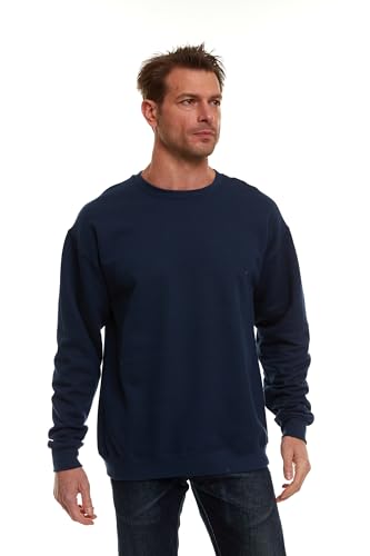 BILLIONHATS Mens Adult Crewneck Fleece Lined Pullover Sweatshirt Bulk, Wholesale Multipack3