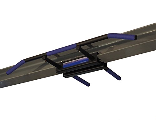 Firstlaw Fitness - 600 LBS Weight Limit - I-Beam Pull Up Bar - Long Bar with Bent Ends - (BLUE) Grip Tape - Made in the USA!