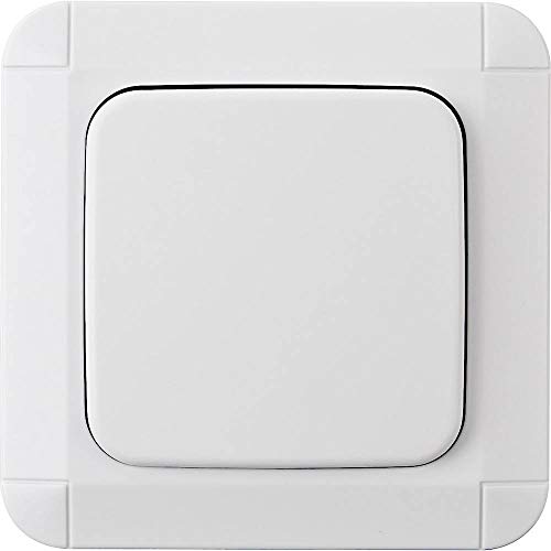 Brennenstuhl BrematicPRO Smart Home Wandschalter f&uuml;r innen und aussen (Funk-Wandtaster zum Kleben oder verschrauben, steuerbar &uuml;ber App)