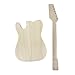Yinfente DIY Guitar Kit With Basswood Body Maple Neck With Maple Fretboard 6 String DIY Electric Guitar Kit With All Components To Build Your Own Guitar