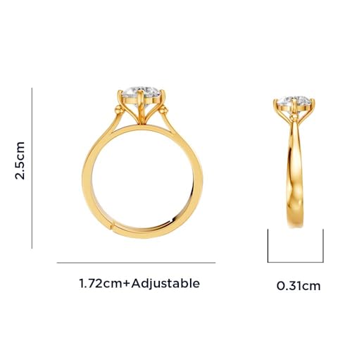Image of Miss Highness 925 Silver Floral Ring for Women and Girls | Trendy Adjustable Design | Stylish Silver Jewellery | With Authenticity Certificate | Gift for Girlfriend Wife | Daily Wear Ring
