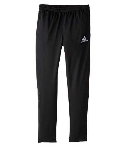 adidas Youth Soccer Core Pants, Black/White, Small