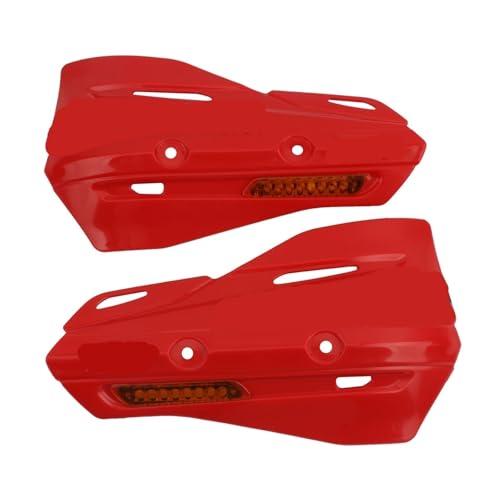 Protège-mains moto Zeta XC RMZ : protection en plastique rouge pour motocross et enduro