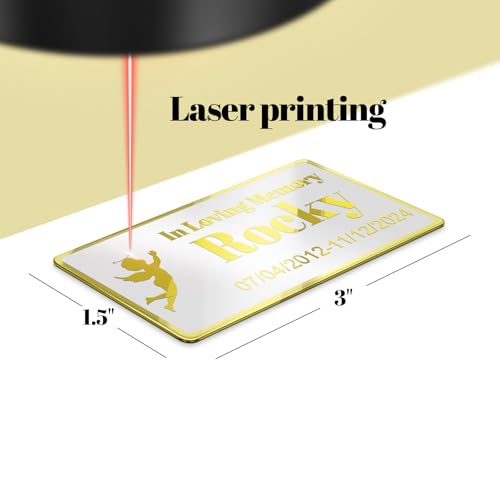 Image of Personalized Name Plate with Adhesive Backing Engraved Custom Plaque