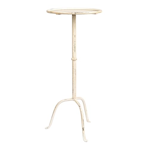 Image of Metal Martini Cocktail Table, Antique White