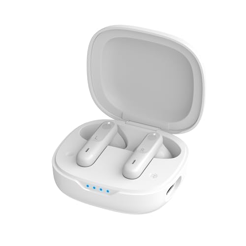 Hearing Amplifier for Adults and Seniors, Rechargeable Hearing Aids with Noise Cancelling, Included Charging Cable and Cleaning Tool (white)
