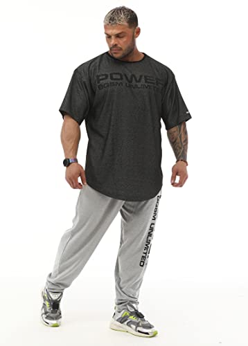 Men's Oversize Gym Fitness and Bodybuilding T-Shirt, Cotton O-Neck Lifestyle Top3