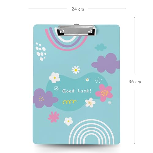 Image of Clipboard Drawing, Writing, Exam Board with Clip (Size - 24x36 cm) Sturdy, Lightweight for Office, School, College - Good Luck