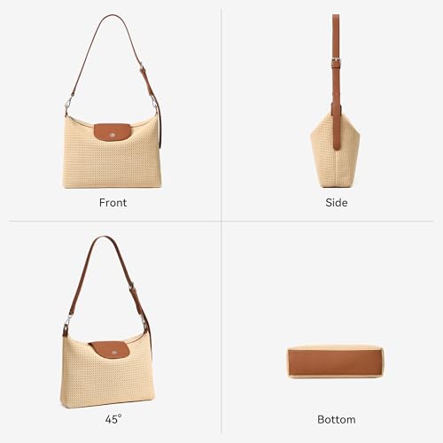 Image of BOSTANTEN Hobo Bags for Women Crochet Shoulder Purse for Summer