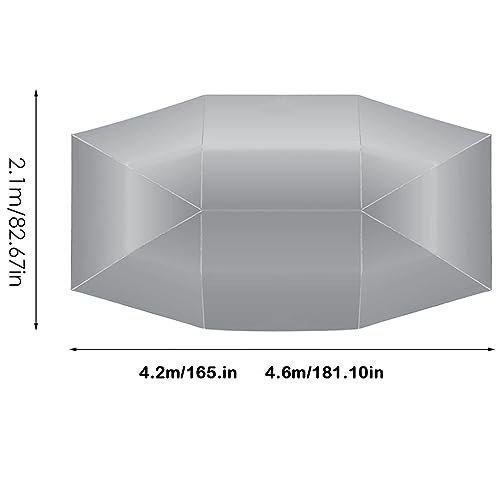 Universelles Autozelt, Sonnenschutz-Autoabdeckung, beweglicher Carport, gefaltete, sonnenfeste Auto-Überdachung – Marineblau – Bild 3