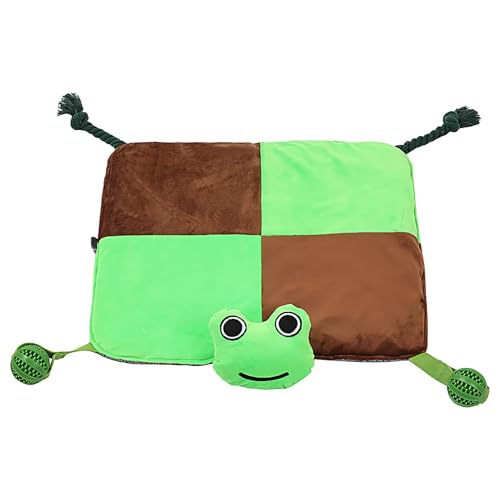 Dog Sniffing Mat, Colorful Bunny Feeding Pad, Interactive Slow Feeder for Training, Engaging Play Mat with Pull Rope & Food Leak