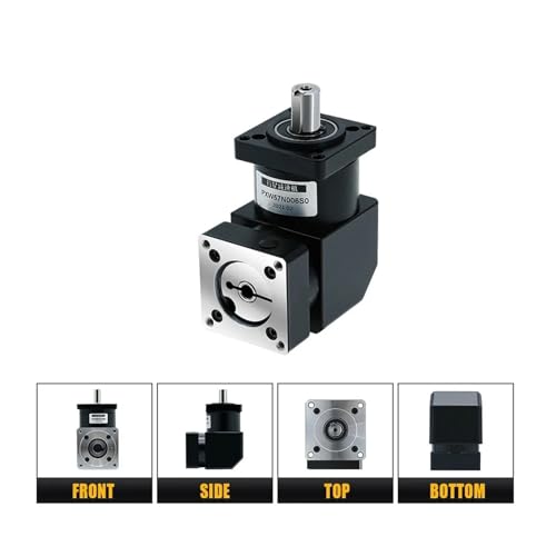 Réducteur planétaire angle droit Nema23 PXW57 rapport 4 à 216 axe 8mm - 2