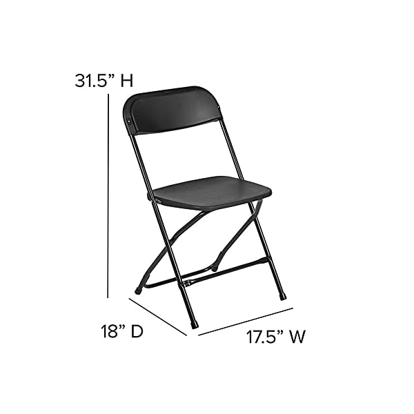 Flash Furniture Klappstuhl HERCULES aus Kunststoff – Leichter Stuhl zum Klappen für Gäste oder Veranstaltungen… – Bild 5