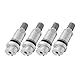 Attisfiera Reifendruckmonitor für 207 307 407 C4 C5 Mondeo 4-teilig Silber Reparatursatz Reifendruckventil, TPMS Ventil Reparatur