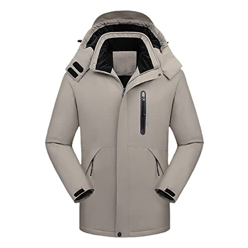 Manteau d'hiver chaud en coton homme veste décontractée kaki style grand nord