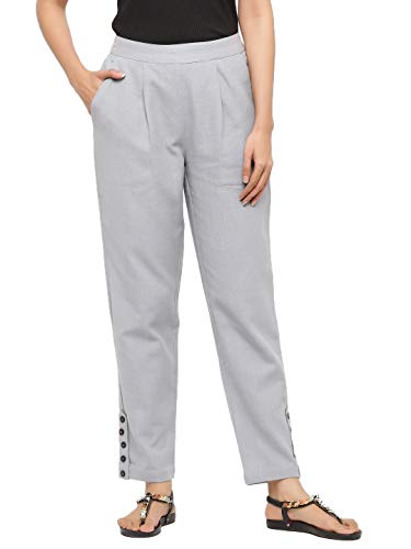 Image of Jaipur Kurti Women's Pleat-Front Regular Pants