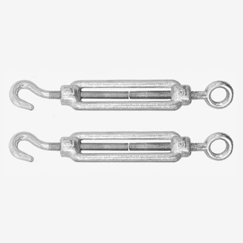Kit de cable de tensión multiusos Titan Fibres | Cable galvanizado de servicio pesado para uso interior y exterior – Opciones de 50FT o 100FT (1, 100ft) miniatura 4
