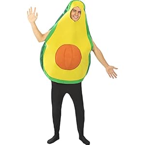 Funidelia | Disfraz de Aguacate para hombre y mujer ▶ Fruta, Comida – Disfraz para adultos y divertidos accesorios para Fiestas, Carnaval y Halloween – Talla única – Verde