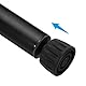 PATIKIL Universelle 17mm ID Gummifußkappen, 2er Pack rutschfeste Ersatzteile für Kamerastative und Einbeinstative, schwarz