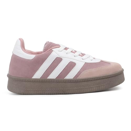 Image of Vendoz Women Sneaker | Cushioned Insole for Comfort | Stylish Lace-Up Design | Lightweigh & Perfect for Casual Outfit for Girls CNV7030