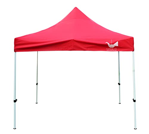 Malabar Canopy Tent 10×10 Feet, Heavy Duty 26 KG, Gazebo Canopy Tent Outdoor Heavy Duty, Instant Gazebo Foldable Tent, Portable Gazebo Canopy Tent 10×10 ft, Gazebo Foldable Tent, Pagoda Tent Pop up Canopy (Red)