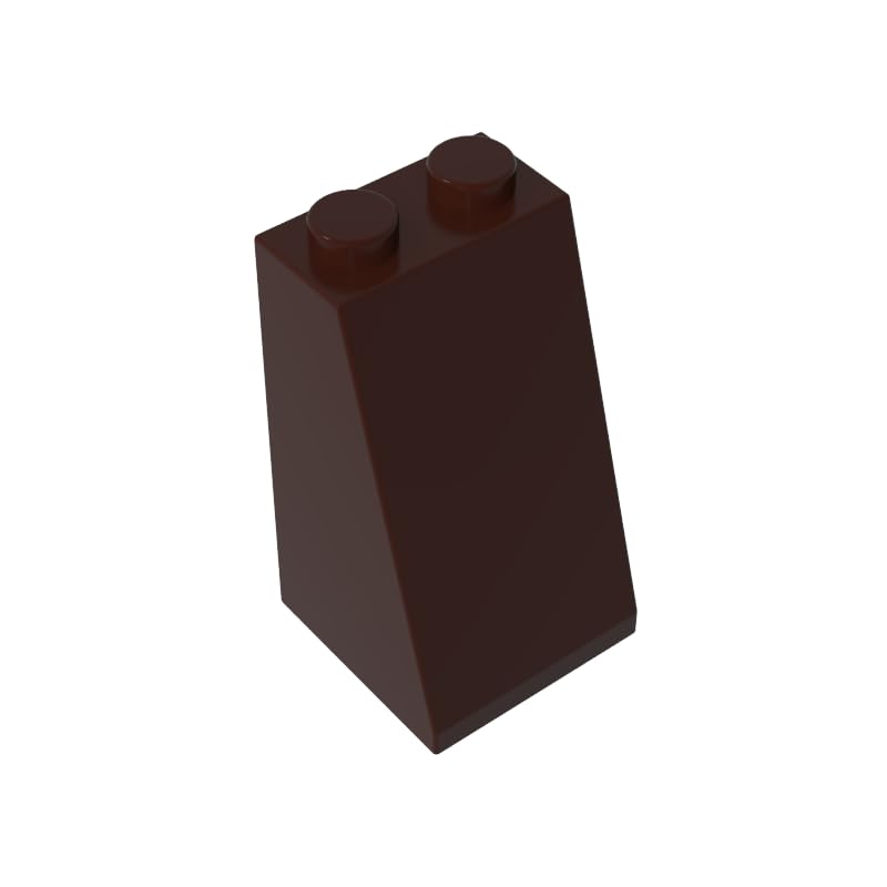 98560 Slope Brick 75° 2x2x3 Sloped Brick 50 Pieces GDS-1404 Compatible with Lego Building Blocks Color:Dark Brown
