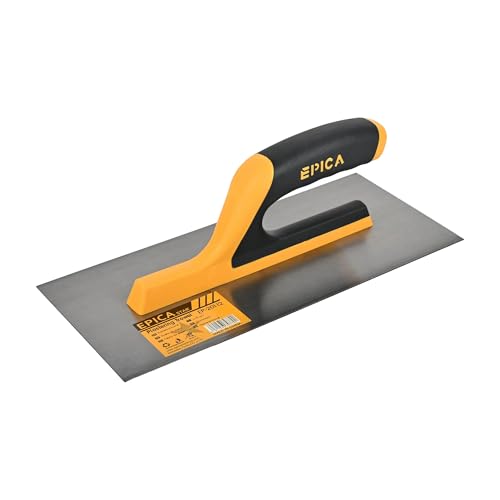 Image of Plastering Trowel - Professional Finishing Tool for Smooth Plaster, Cement, and Drywall Application - Durable Stainless Steel Blade with Comfortable Grip Handle, and DIY Projects.