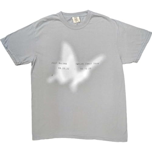 Post Malone T-Shirt Butterfly Logo en coton pour look streetwear décontracté