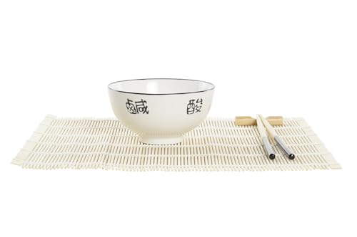 Set à sushi 16 pièces : la solution gain de place en bambou et grès