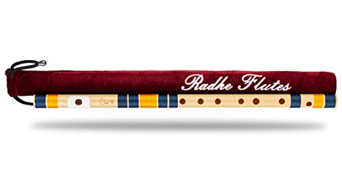 Radhe Flutes | PVC Fiber | C Natural | Right Handed | Dark Blue &...