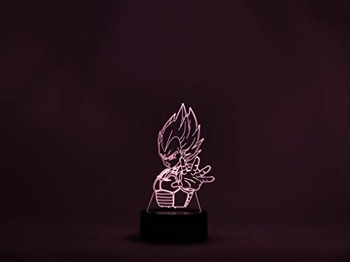 Lampada 3D Dragon Ball Scrivania Tavolo 7 Cambiare Colore Pulsante Touch da Scrivania USB LED Decorazione per Bambini Miglior Regalo - Image 3