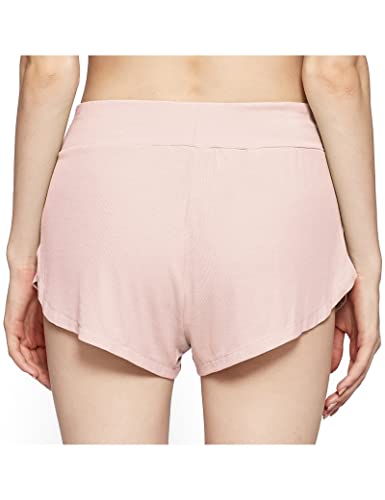 Image of LazyCozy Bamboo Viscose Sleep Shorts for Women, Soft Dolphin Lounge Shorts | Comfy Y2K Micro Mini Pajama Shorts, Lightweight Booty Shorts, Summer Pj Shorts, Knit Workout Shorts