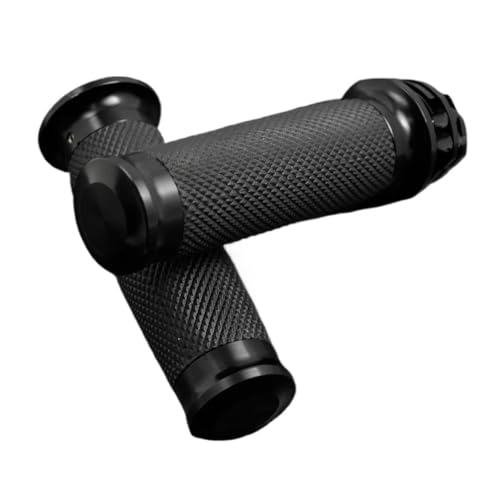 Poignées de Guidon de Moto Noires de 25 mm pour Harley Davidson Sportster et Softail