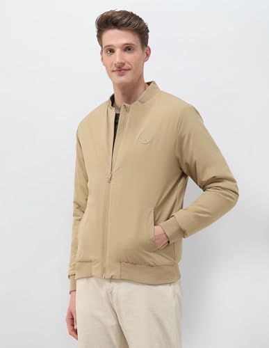 Image of U.S.Polo Association Men's Solid Regular Fit Bomber Jacket