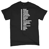 Beard Length Measuring T-Shirt Funny Beard Ruler Tee Shirt Black Medium