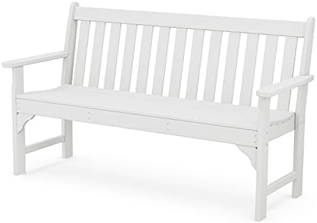POLYWOOD GNB60WH Vineyard 60" Bench, White