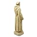 Vintage Saint Francis Statue: Solid Durable Stone with Distressed Texture. Perfect for Home Decor & Sealed for Outdoor Use. Handcrafted USA. (Old Stone/Beige)