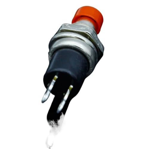 Interrupteur à bouton-poussoir momentané robuste avec finition rouge pack de 10