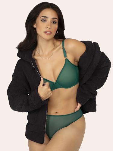 Image of Smart & Sexy Women's Sheer Mesh Demi Underwire Bra - See Through Bras