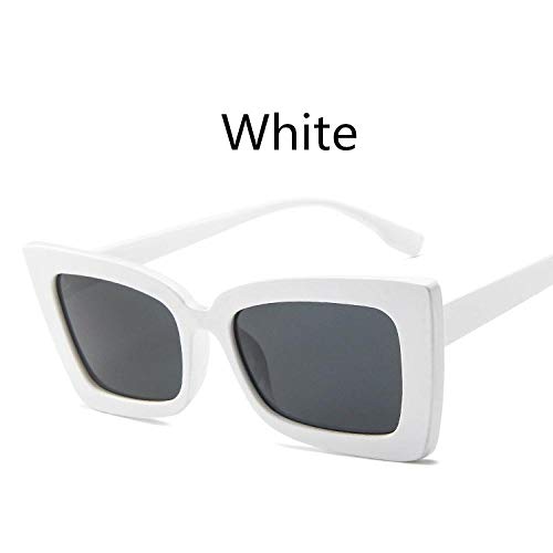 Preisvergleich Produktbild Sonnenbrille Mode Sonnenbrillen Männer Und Frauen Retro Persönlichkeit Square Sonnenbrillen Klassische Mode Outdoor Sonnenbrille Uv400-Weiß