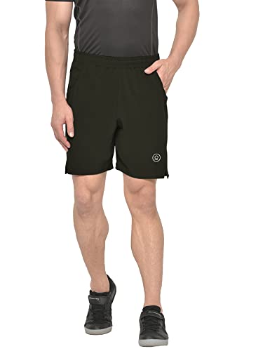 Image of CHKOKKO Men Shorts for Gym Sports or Running | Dry-Fit Fabric Single Layered Active Summer Workout Wear Knee Length Regular Fit | Elastic Waist with Front and Back Pockets