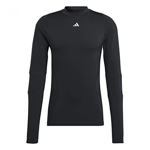 Adidas Mens T-Shirt (Long Sleeve) Techfit Cold.Rdy Long-Sleeve Top, Black, IA1131, L