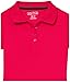 Nautica Girls' School Uniform Short Sleeve Polo Shirt, Button Closure, Soft Pique Fabric, Hot Pink, 7