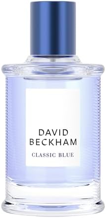 David Beckham Classic Blue Eau de Toilette 1.6 fl oz (Pack of 1), Notes of Pineapple, Apple Sage, and and Cashmere Wood, Men's Fragrance, Long Lasting, Everyday Fragrance, Travel Size