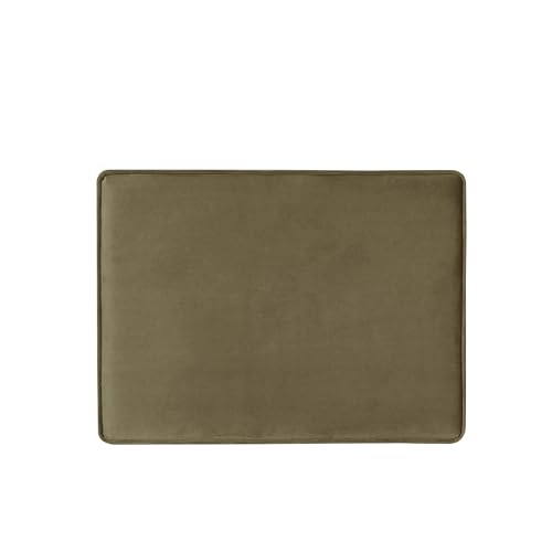 Image of HomePop 24 inch Dinah Collection Storage Ottoman - Light Sage Green Velvet