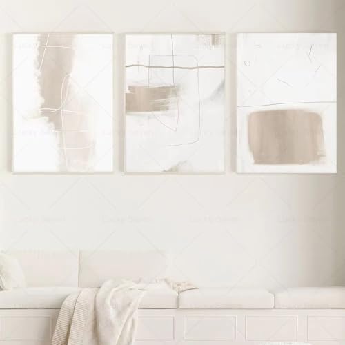 Decoration murale chambre AEFOUU resoudre le manque de style avec une affiche beige 40x50
